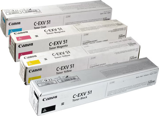 CANON C-EXV51 Toner Satz Set CMYK 0481C002 0482C002